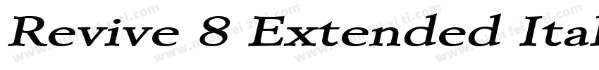 Revive 8 Extended Italic字体转换